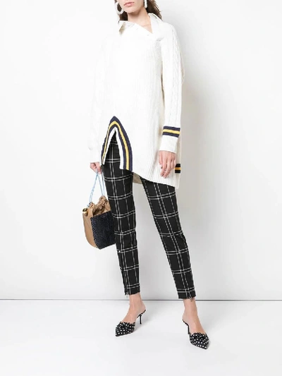 Shop Alexander Wang Varsity Pullover With Stripes