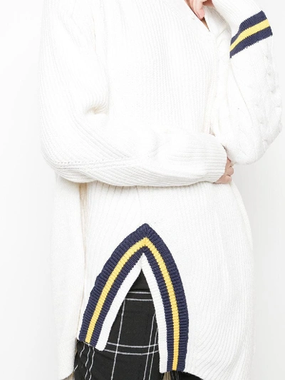 Shop Alexander Wang Varsity Pullover With Stripes