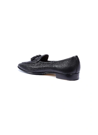 Shop Baudoin & Lange 'sagan' Tassel Leather Loafers In Black