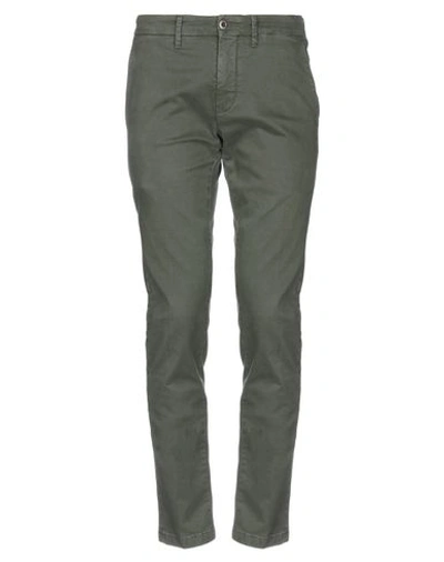 Shop Siviglia Casual Pants In Military Green