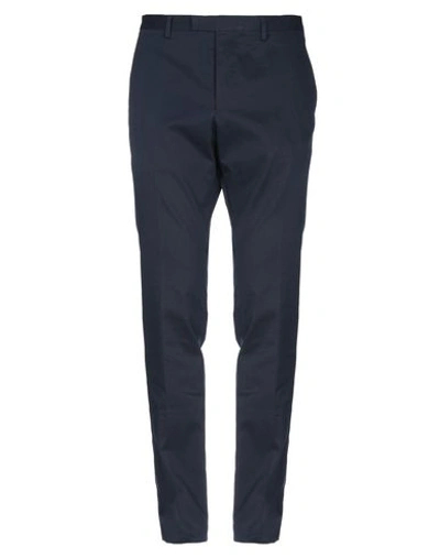 Shop Gucci Casual Pants In Dark Blue