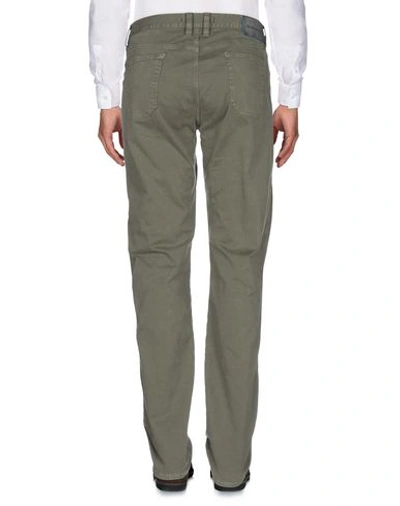 Shop Jeckerson Man Pants Military Green Size 29 Cotton, Elastane