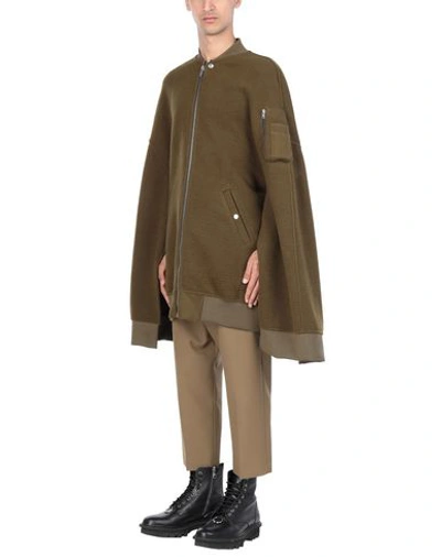 Shop Rick Owens Jacket In Military Green