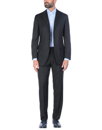 Shop Burberry Suits In Black