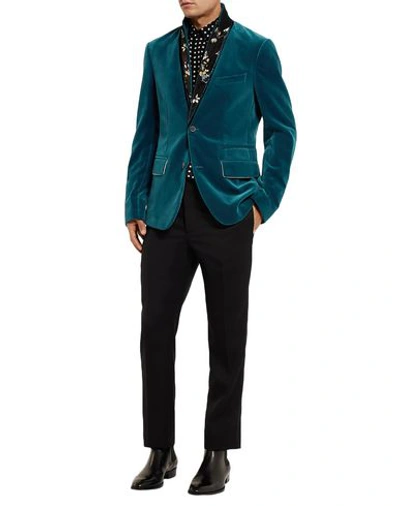 Shop Haider Ackermann Blazer In Deep Jade