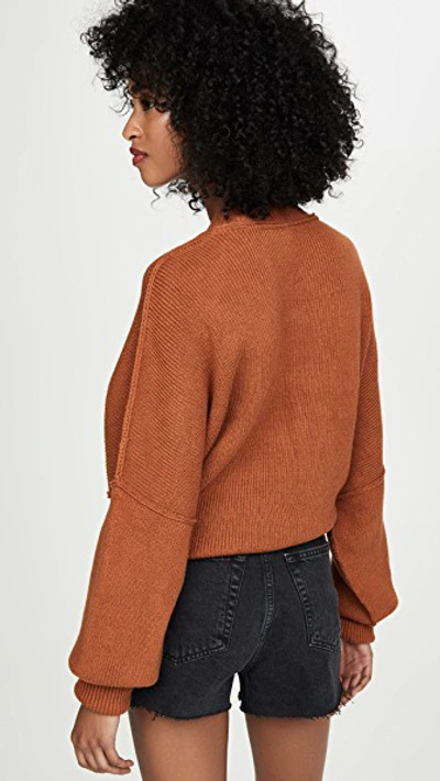 Shop Free People Easy Street Tunic Sweater In Tuscan Earth