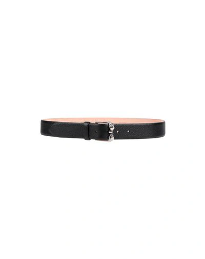 Shop Alexander Mcqueen Leather Belt In Black