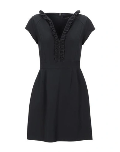 Shop Atos Lombardini Short Dress In Black