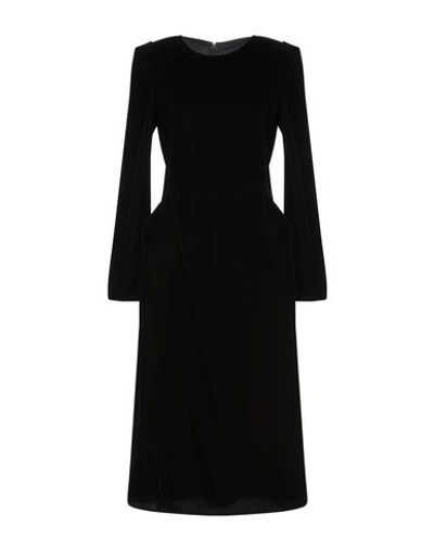 Shop Ermanno Scervino Midi Dress In Black