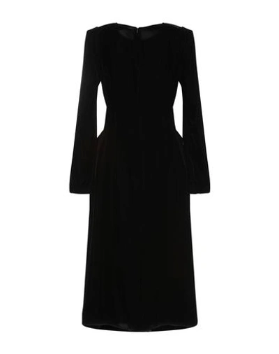 Shop Ermanno Scervino Midi Dress In Black