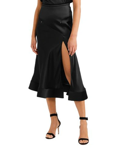 Shop Esteban Cortazar Midi Skirts In Black