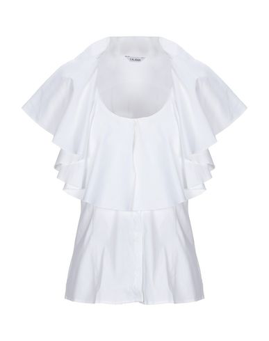 Caliban Silk Shirts & Blouses In White | ModeSens