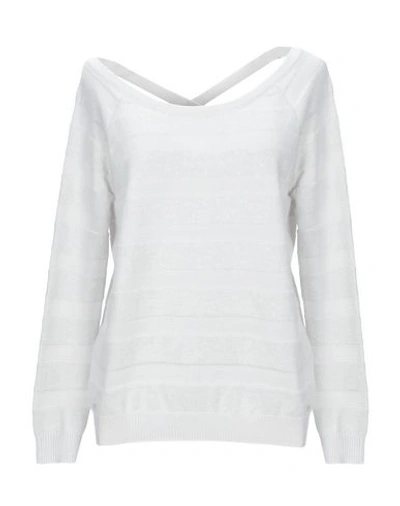 Shop Armani Jeans Sweater In Light Grey