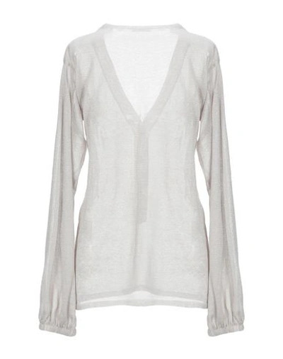 Zanone Sweaters In Grey