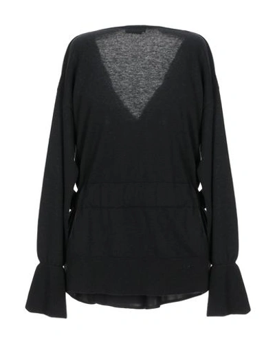 Ballantyne Woman Sweater Black Size 8 Virgin Wool, Silk, Elastane In Black