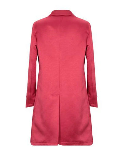 Shop Bottega Martinese Overcoats In Red