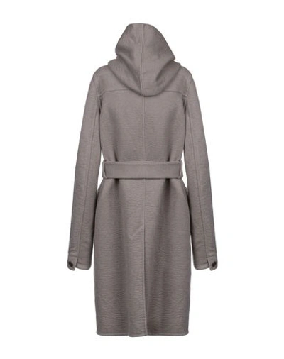 Shop Rick Owens Coat In Grey