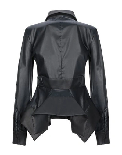Shop Antonio Berardi Solid Color Shirts & Blouses In Black
