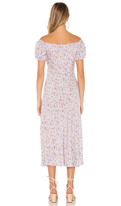 Shop Auguste Eloise Penn Midi Dress In Violet