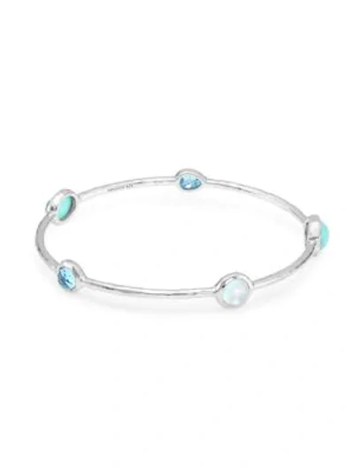 Shop Ippolita Rock Candy Sterling Silver & Multi-stone 5-station Bangle Bracelet