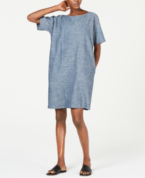 eileen fisher denim dress