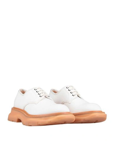 Shop Alexander Mcqueen Laced Shoes In White