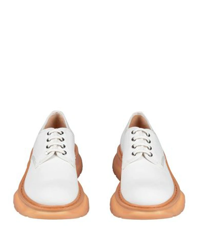 Shop Alexander Mcqueen Laced Shoes In White