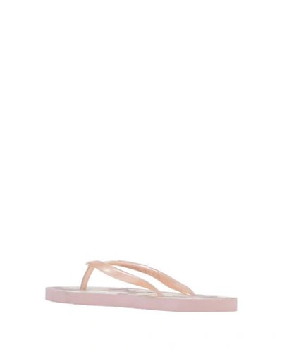 Shop Emporio Armani Woman Thong Sandal Light Pink Size 7.5 Rubber