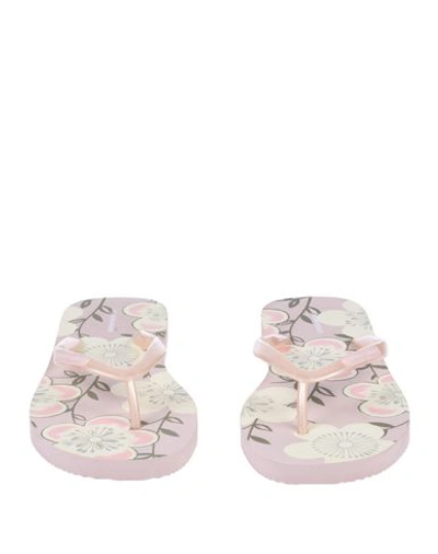 Shop Emporio Armani Woman Thong Sandal Light Pink Size 7.5 Rubber