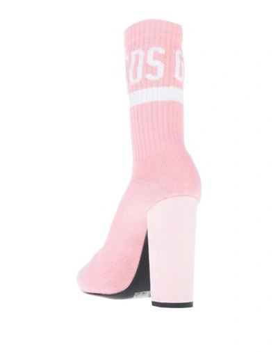 Shop Gcds Woman Ankle Boots Pink Size 11 Textile Fibers