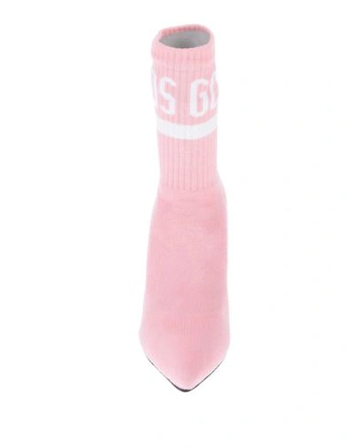 Shop Gcds Woman Ankle Boots Pink Size 11 Textile Fibers
