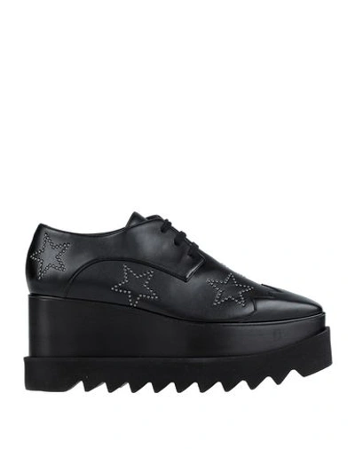 Shop Stella Mccartney Lace-up Shoes In Black