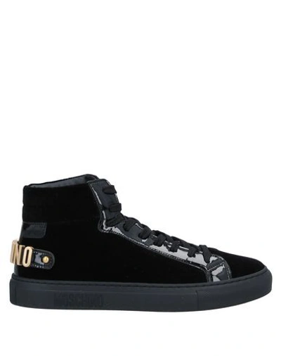 Shop Moschino Sneakers In Black