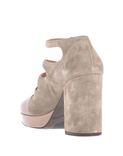 Shop Alberto Fermani Booties In Dove Grey