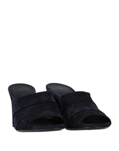 Shop Jil Sander Sandals In Dark Blue