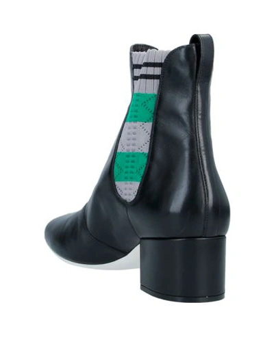 Fendi Embroidered Sock-trim Leather Boot, Black | ModeSens