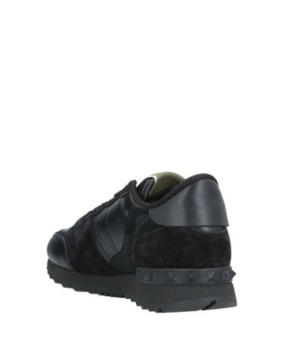 Shop Valentino Garavani Woman Sneakers Black Size 6 Textile Fibers, Soft Leather