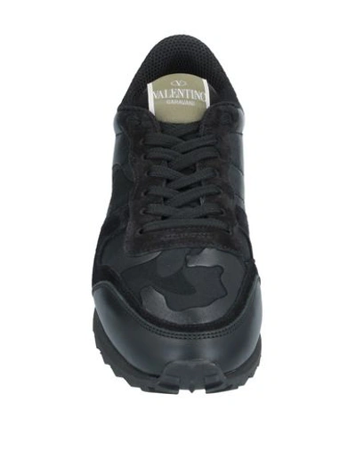 Shop Valentino Garavani Woman Sneakers Black Size 6 Textile Fibers, Soft Leather
