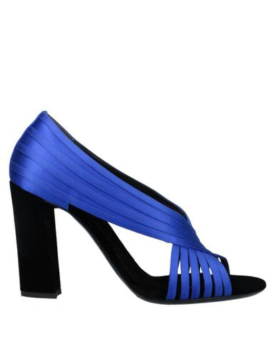 Shop Giorgio Armani Sandals In Bright Blue