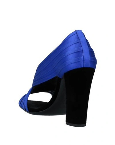 Shop Giorgio Armani Sandals In Bright Blue