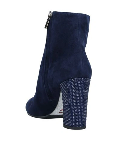 Shop René Caovilla Ankle Boots In Dark Blue
