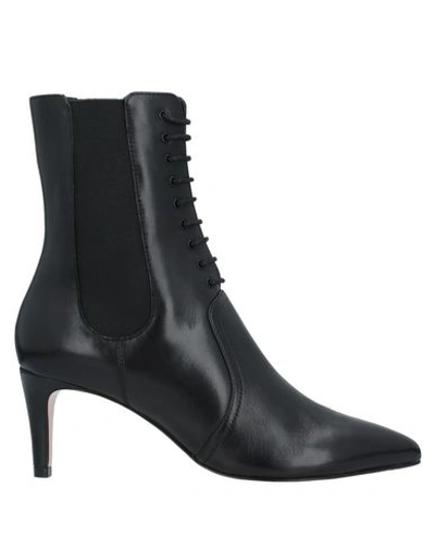 Shop Armani Collezioni Ankle Boot In Black