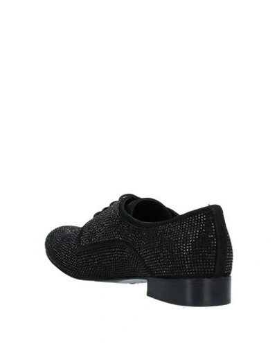 Shop Armani Collezioni Laced Shoes In Black