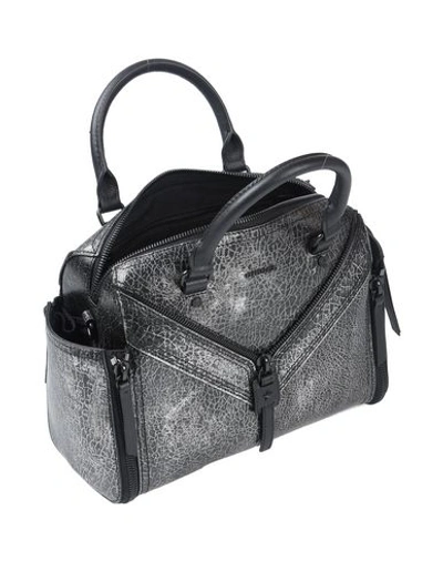 Shop Diesel Handbag In Steel Grey