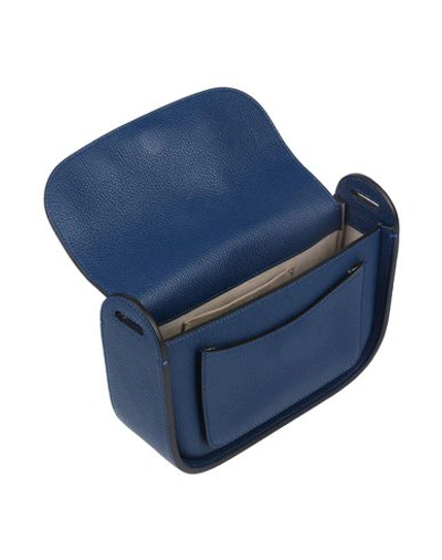 Shop Giorgio Armani Cross-body Bags In Dark Blue