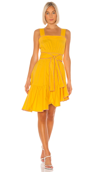 Shop Cynthia Rowley Dahlia Sundress In Yellow. In Yellow & Purple