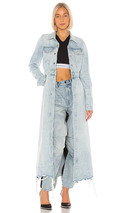 Shop Alexander Wang Fitted Trench In Bleach