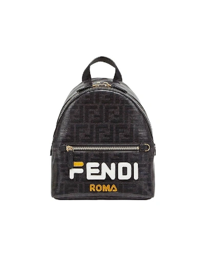 Shop Fendi Ff Mania Mini Backpack Black