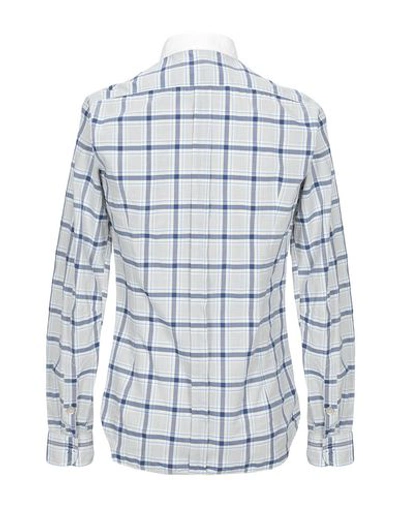 Shop Dnl Checked Shirt In Blue