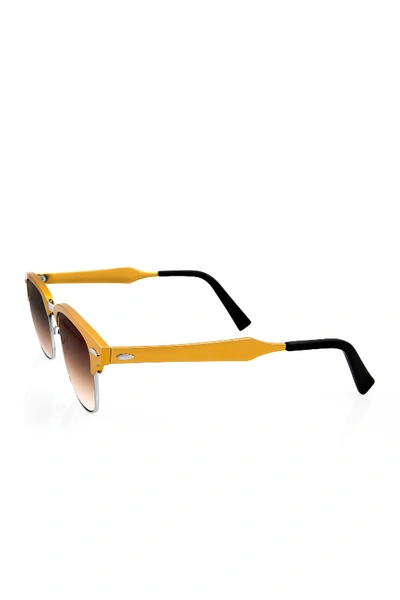 Shop Aqs Milo 49mm Clubmaster Sunglasses In Gold
